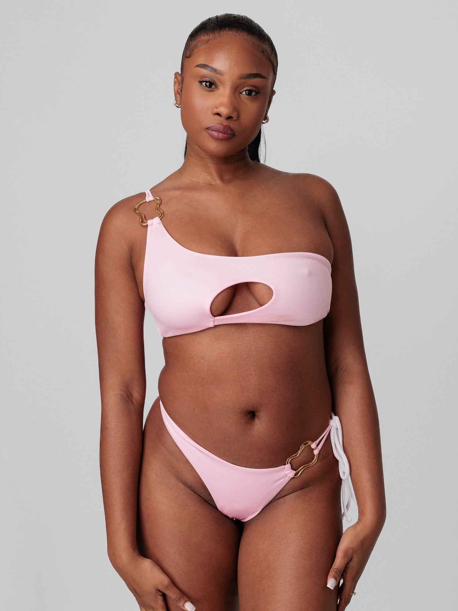 Arista Asymétrique bandeau Plumeria (Rose)